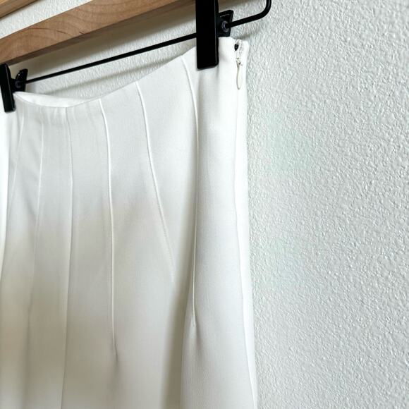 Anthropologie Maeve White Clean Crop Wide Leg Pants Women's 2 NWT - Picture 4 of 8